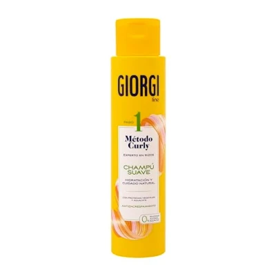 Imagen de GIORGI Line Champú Suave, Método Curly, Rizos Espectaculares, 0% Alcohol, Siliconas, Sulfatos, Con Proteínas Vegetales y Aguacate 350 ml