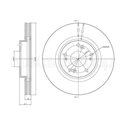 Imagen de Disco de freno METELLI 23 1324C