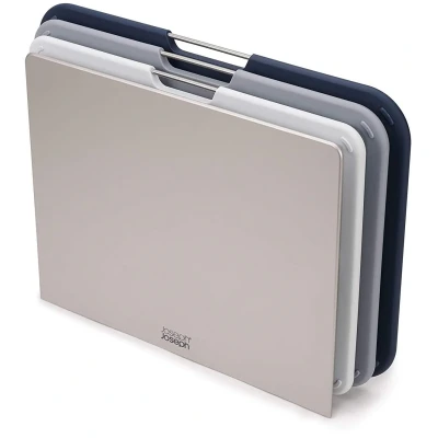 Imagen de Joseph 3 piece cutting board set with holder Nest Boards Large Grey