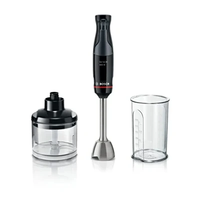 Imagen de Bosch Hogar, batidora de mano, ErgoMaster Serie 4, motor 1000 vatios, control dinámico velocidad, sistema QuattroBlade, accesorios incluidos, MSM4B620