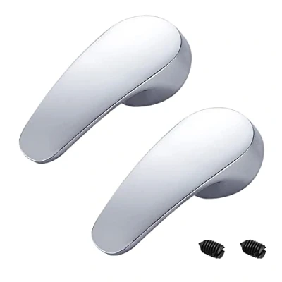Imagen de GZLCEU 2 piezas de manija grifo, accesorios repuesto grifo aleación, cartucho universal 40 mm para baño cocina con perilla y tornillo ajuste, cromo pulido