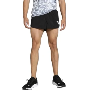Imagen de PUMA Cross The Line Split Short 2.0 Pantalones Cortos Tejidos, Hombre, Negro Liso, XXL
