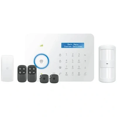 Imagen de CHUANGO CG A11 Kit Sistema de Alarma, Red telefonía, Color Blanco