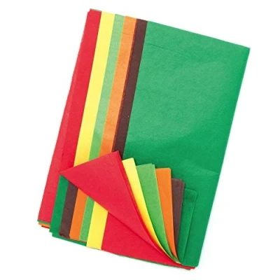 Imagen de Baker Ross AX157 Papel De Seda Otoño Paquete 24, Perfecto Para Todos Los Proyectos Arte Y Manualidades, Ideal El Trabajo En Aula