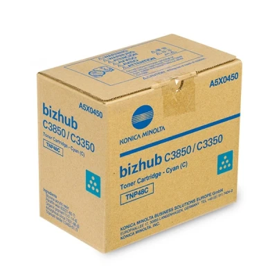 Imagen de Bizhub C3850 Konica Minolta TNP 48C (A5X0450) toner cian (original)