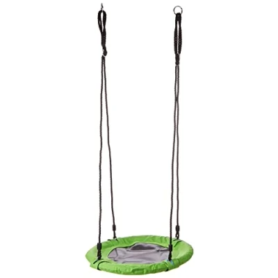 Imagen de small foot 10474 Nest Swing Césped para Tomar el Sol, Hecho de Material Resistente a la Intemperie, con Materiales Colgar, Partir 3 años