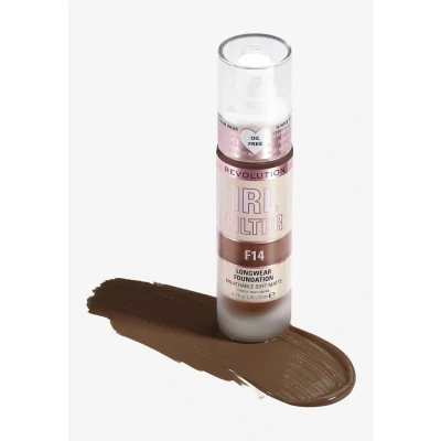 Imagen de Makeup Revolution, IRL Filter Longwear Foundation, Medium to Full Coverage, F14, 23ml