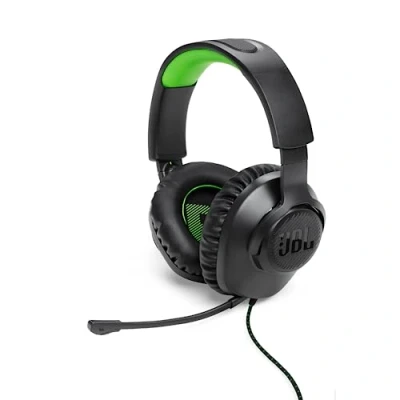 Imagen de Auriculares gaming JBL JBLQ100XBLKGRN, Con cable, Negro y Verde