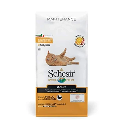 Imagen de Schesir, Mantenimiento, Alto Contenido En Pollo, para Gatos Adultos Pienso, Formato Bolsa De 10 Kg