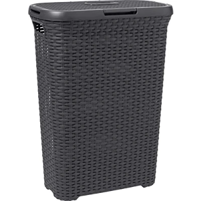Imagen de Curver Style 2045061 Plástico cesta de lavadero Antracita 40L