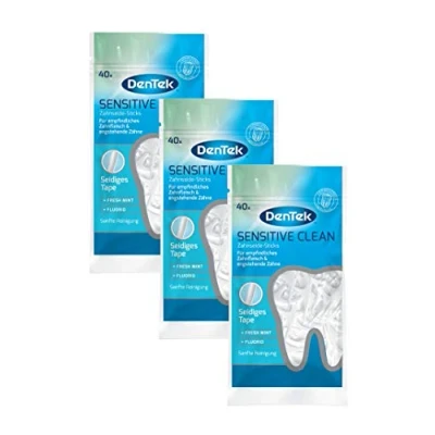 Imagen de DenTek Sensitive Clean Varillas de hilo dental para encías sensibles (40 unidades)