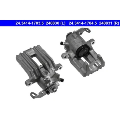 Imagen de ATE 24.3414 1704.5 Pinza de freno sin soporte SEAT: Toledo 2 Limousine, SKODA: Octavia I Hatchback, 1 Combi, VOLKSWAGEN: Bora Variant