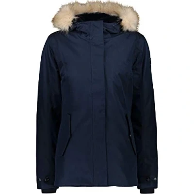 Imagen de CMP Chaqueta de mujer con capucha desmontable, Azul negro, L