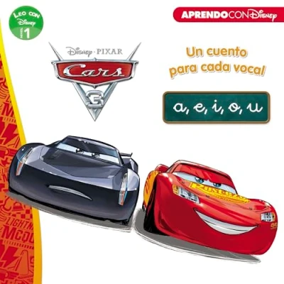 Imagen de Cars 3. Leo con Disney (Nivel 1). Un cuento para vocal: a, e, i, o, u (Disney. Lectoescritura) (Aprendo Disney)
