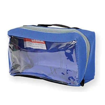 Imagen de GIMA Funda cuadrada E1 con ventana y asa, azul, 1