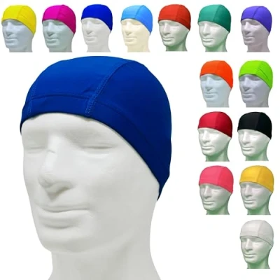 Imagen de Gorros de natación Profesionales Licra hipoalergénico sin látex ni Silicona Gorro Piscina Unisex Acquagym para Adultos y jóvenes Cantidad 1 20 50 Piezas (Cantidad Pieza, Azul)