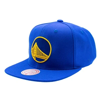 Imagen de Mitchell &amp; Ness Golden State Warriors NBA Team Ground 2.0 Original Fit Azul Gorra Snapback Ajustable