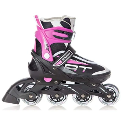 Imagen de RAVEN Patines en línea Profession Negro/Rosa Ajustables (35 39 (23 25,5 cm)