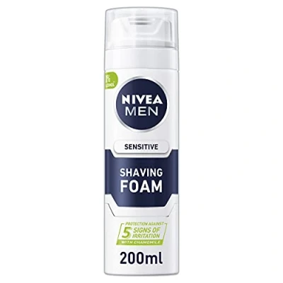 Imagen de Espuma de afeitado Nivea, para hombres con piel sensible, bote 200 ml
