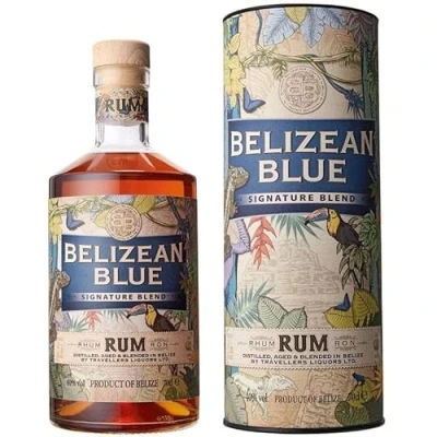 Imagen de BELIZEAN BLUE RUM SIGNATURE BLEND 70 CL IN ASTUCCIO