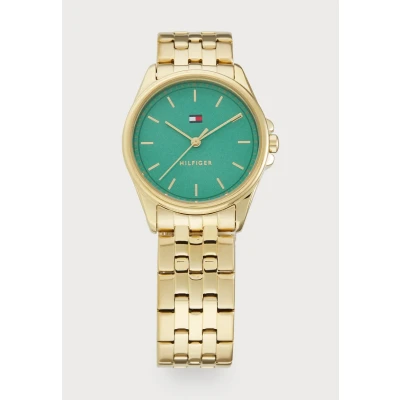 Imagen de Tommy Hilfiger JADE Reloj goldcoloured/green, Mujer, Talla: One Size, Gold coloured/green