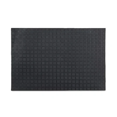 Imagen de Relaxdays goma Felpudo (60 x 40 cm de Material Completo con función antideslizante contra la suciedad, color negro