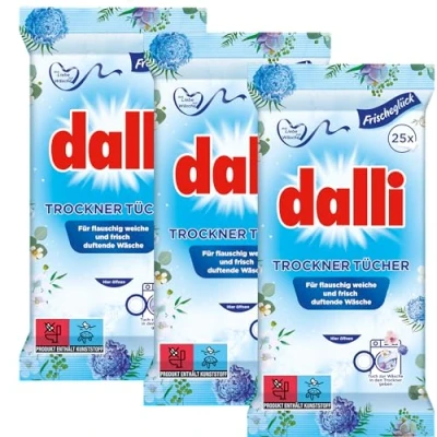 Imagen de Dalli secadora suavizante disfrutan de la experiencia del lino perfumado suave y fresco mullido (3x25)
