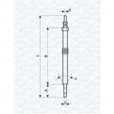 Imagen de MAGNETI MARELLI 062900026304 Bujía de precalentamiento 11V 10A M10X1 RENAULT: TRAFIC 2 Bus, MASTER 3 Kasten, ESPACE 4, OPEL: Vivaro A Combi