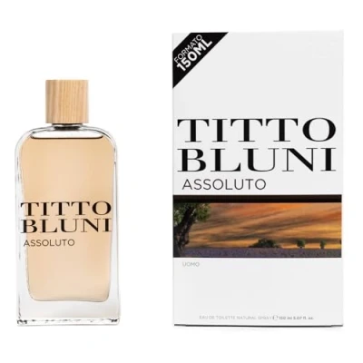 Imagen de TITTO BLUNI Assoluto Uomo, Colonia Hombre, 150 ml, Perfume Formato Spray, Eau de Toilette Natural y Masculina, Aroma Floral Amaderado, Fragancia Fresca Larga Duración