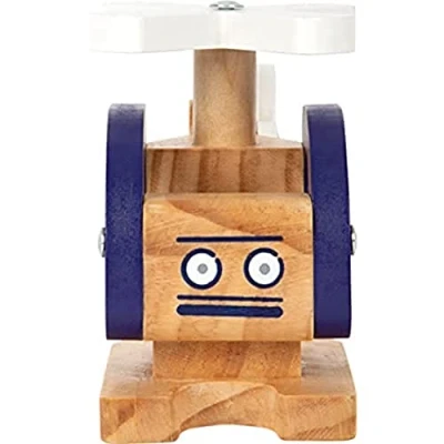 Imagen de Small Foot Helicóptero vehículo de Juego para niños, en Madera FSC 100% certificada, a Partir 18 Meses, 12287 Toy, Multicolor, pequeño