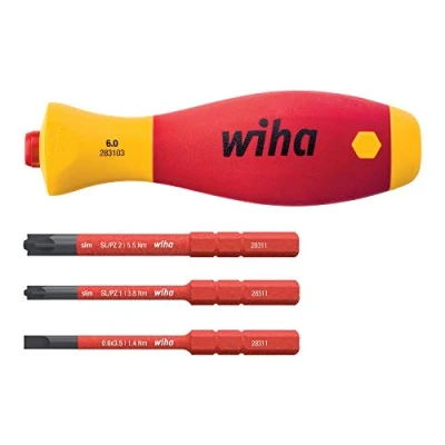 Imagen de Wiha Llave para armarios de distribución en forma espiga SB 2831 03 SoftFinish electric slimVario 6,0 mm