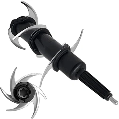 Imagen de Cuchilla apilada de repuesto compatibles con Ninja Procesador alimentos Auto iQ BN800EU BN750EU 1200 W, batidora multifunción accesorios para jarra 2,1 L