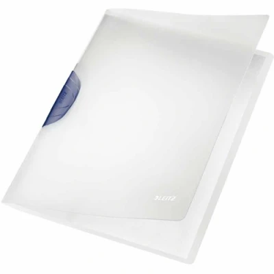 Imagen de Rexel LEITZ 41740189 Dossiers MAGIC PP rígido clip plástico colores translúcidos DIN A4 capacidad 30 hojas color gris oscuro