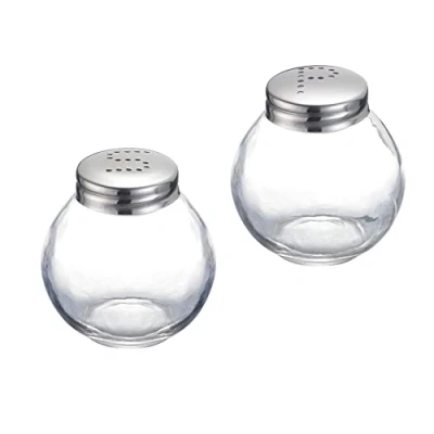 Imagen de Westmark Juego de salero y pimentero, 2 piezas, Capacidad: 50 ml cada una, Vidrio/acero inoxidable, Rome, Plateado/transparente, 6546220
