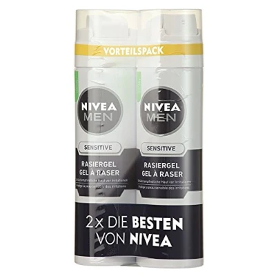 Imagen de Nivea Men Gel de Afeitar para hombres, 200 ml, Sensitive, 0% alcohol