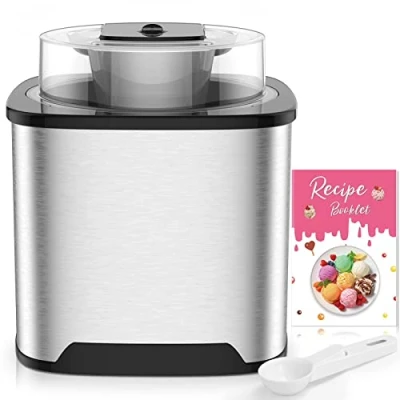 Imagen de Maquina Hacer Helados 2L Máquina para de Profesional Sorbete y Yogur Congela en 30 Minutos, Soft