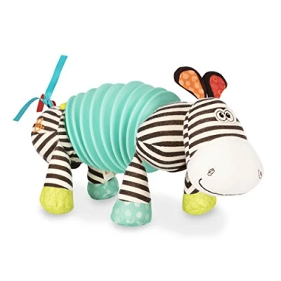 Imagen de B. Juguetes Snugglies Squeezy Zeeby Musical Accordion Zebra Plush Sensory Toys 100% no tóxico y sin BPA , color/modelo surtido