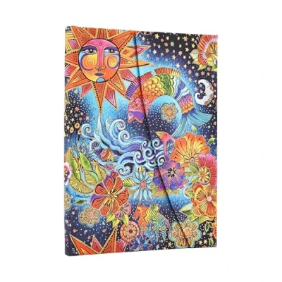 Imagen de 2026 Celestial Magic (Whimsical Creations) Midi 18 month Horizontal Hardcover Flexi Dayplanner 2025 (Wrap Closure): Kalendarz miesięczny