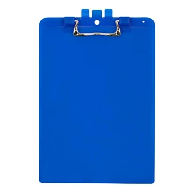 Imagen de Snopake 15886 Portapapeles (tamaño A4, con soporte para bolígrafos, diseño ergonómico y agujero colgar, color azul