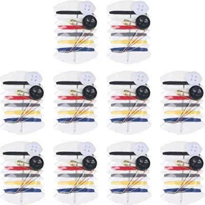 Imagen de 10pcs Establecido Mini Kit De Costura Portátil Botón Rosca Aguja Herramientas Bolsa a Mano para Suministros Hotel Viajes