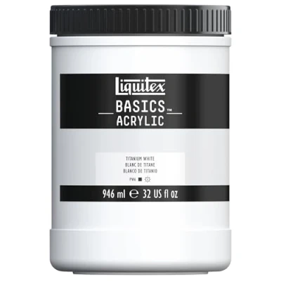 Imagen de Liquitex Basic Acrylic Tubo De Pintura Acrílica, 946 ML, Blanco (Blanco Titanio)