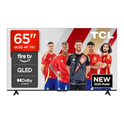 Imagen de TCL 65T6C 65 QLED 4K HDR TV, Fire TV (Smart with Dolby Vision &amp; Atmos, HDR10+, Press Ask Alexa)