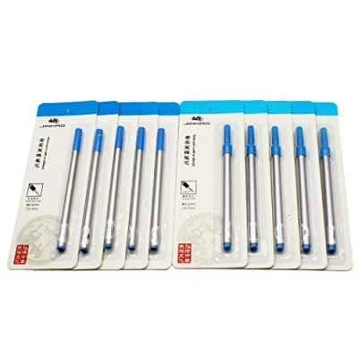 Imagen de Absea 10 piezas jinhao recarga rollerball,recarga bolígrafo, azul pluma estilografica,espiral y estándar bolígrafo recargable