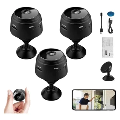 Imagen de Spy Focus Camera,Spyfocus Magnetic Mini Security Camera Outdoor,Camtrix Camera,Night Vision Motion Detection Cam Covert Cameras With App For Home Indoor Outdoor (2PC)