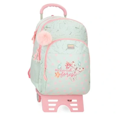 Imagen de MOVOM Enchanted forest Mochila Escolar con Carro Verde 33x46x17 cms Poliéster 25,81L