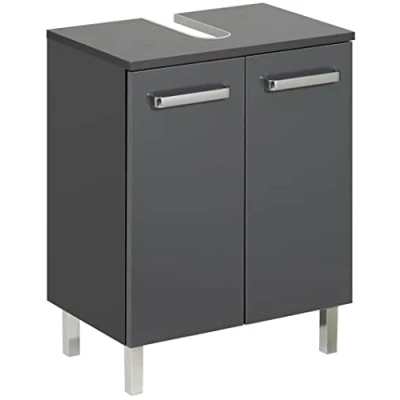 Imagen de Pelipal Mueble de lavabo Quickset 311 antracita brillante, 50 cm ancho sin con 2 puertas