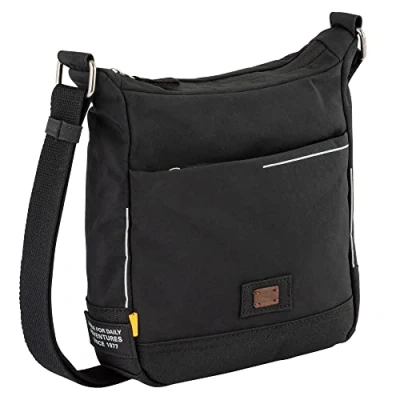 Imagen de camel active City Bolso bandolera para Hombre, 000192, Negro, 22,0 x 10,0 25,0