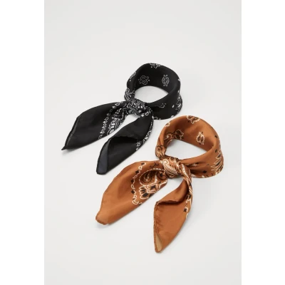 Imagen de Urban Classics Bandana Unisex 2 PACK Pañuelo, Hombre, Talla: One Size, Black/cognac