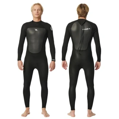 Imagen de Rip Curl Traje de Neopreno Omega 4/3 mm con Cremallera Trasera elástico y Costuras reforzadas, es Ideal para temperaturas Entre 12 15 C