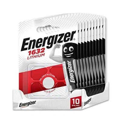 Imagen de Energizer Pack de 10 Pilas Especiales 1632 una Pila para Necesidad, sin Mercurio añadido y Potencia Dispositivos pequeños